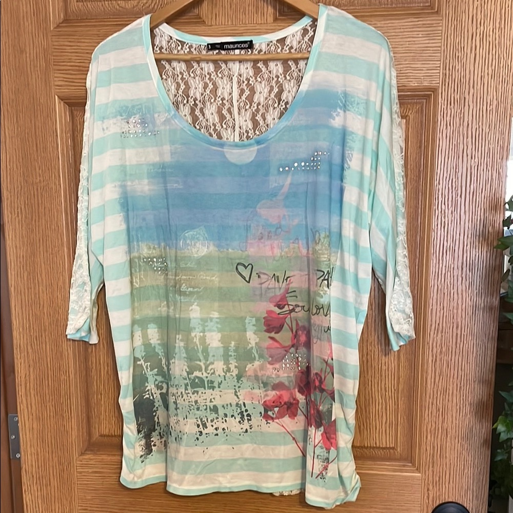 Maurices Multicolor Striped Women's Top